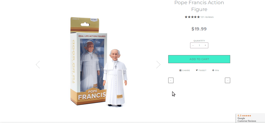 Pápež František ako akčná postavička Pápež František ako akčná postavička