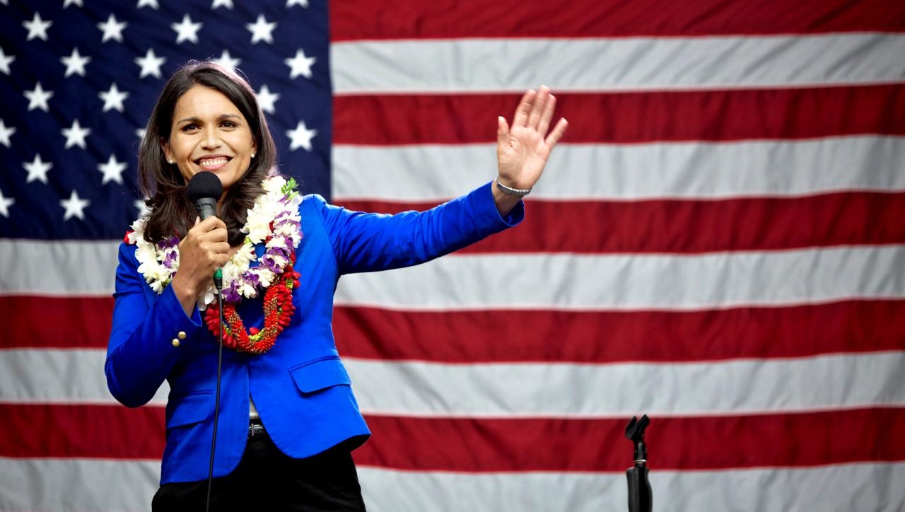 Oddaná Krišny usiluje o úřad prezidenta Spojených států Oddaná Krišny usiluje o úřad prezidenta Spojených států