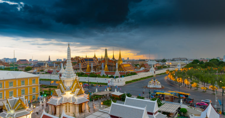 Thajské chrámy z ptačí perspektivy