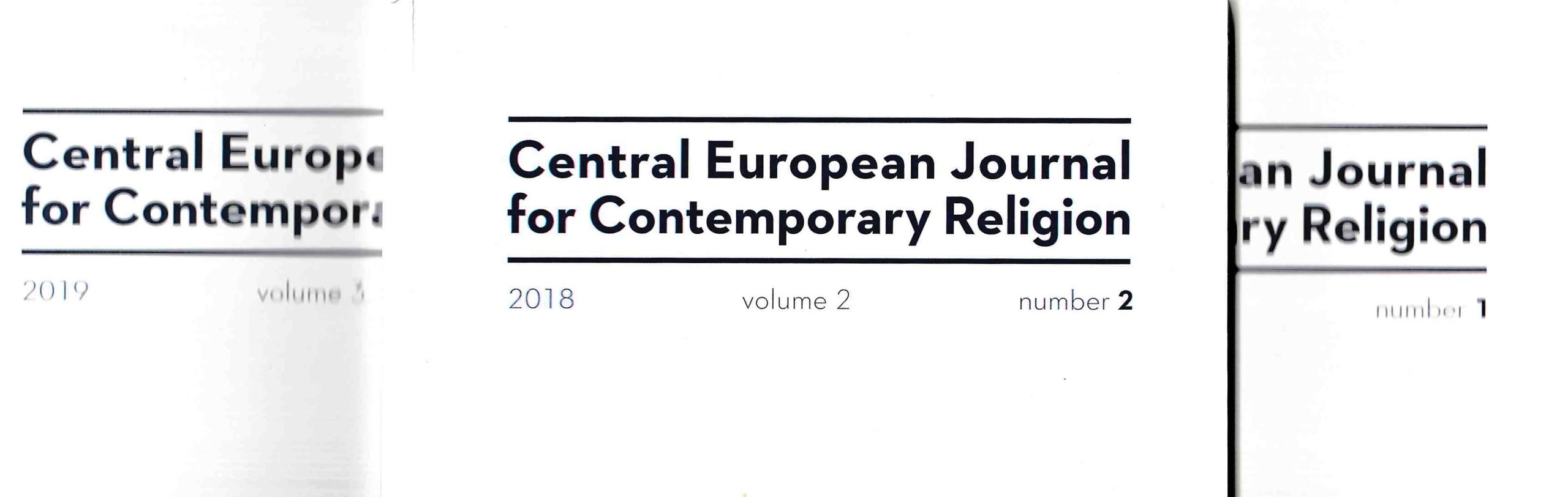 Časopis CEJCR: O současném náboženství ve středoevropském regionu