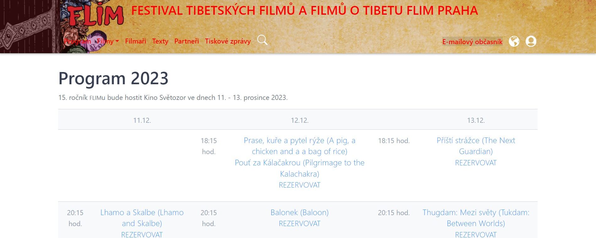 Pozvánka: 15. ročník festivalu tibetských filmů a filmů o Tibetu Pozvánka: 15. ročník festivalu tibetských filmů a filmů o Tibetu