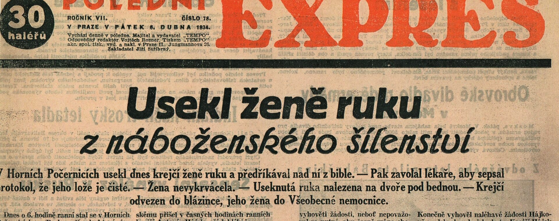 Useknutá ruka: trochu bulvární prázdninové čtení Useknutá ruka: trochu bulvární prázdninové čtení