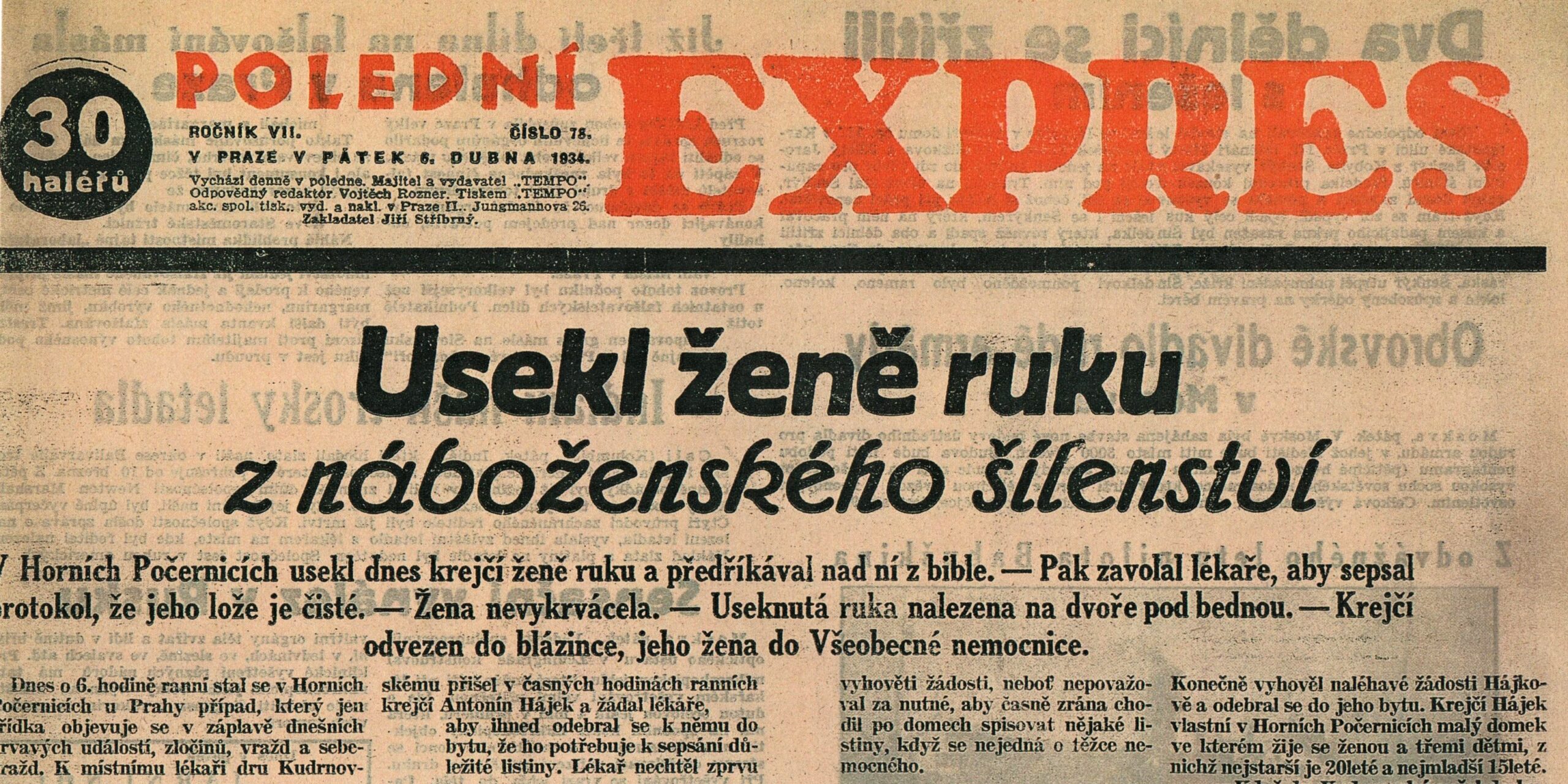 Useknutá ruka: trochu bulvární prázdninové čtení Useknutá ruka: trochu bulvární prázdninové čtení